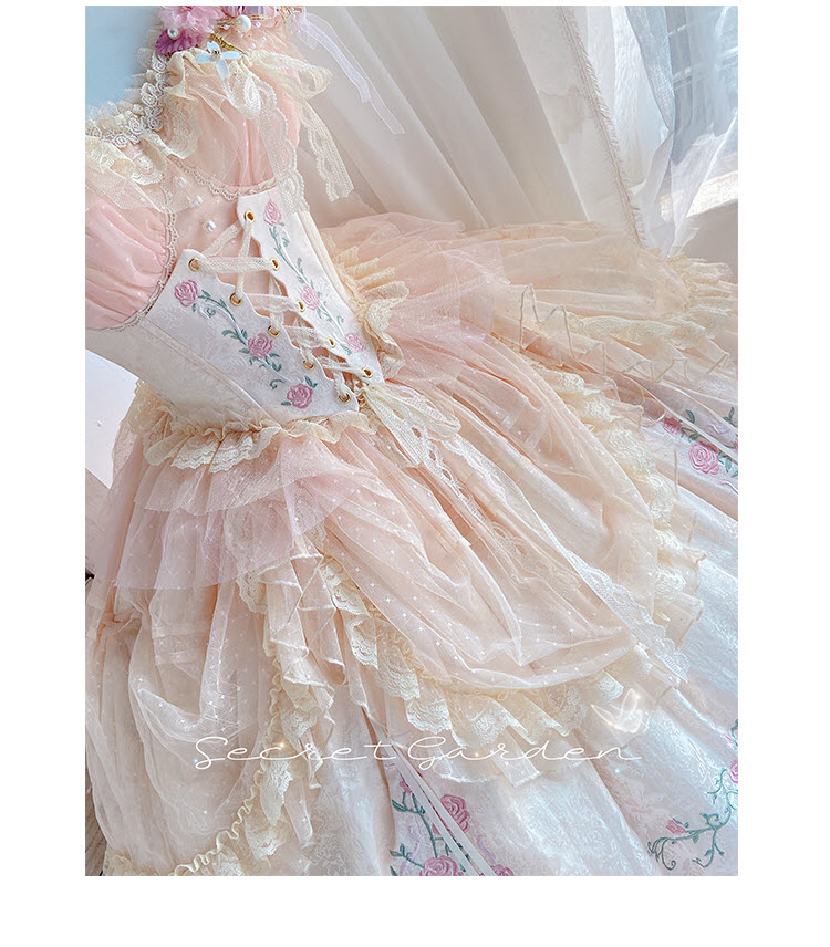 Rose Waltz by Aurora Borealis Corset Lolita Dress - Ready Mader