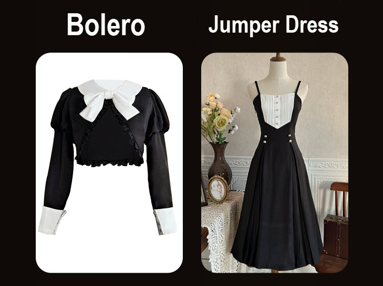 A Letter from an Unknown Star Lolita Bolero and Jumper Dress Set