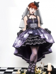 YingLuoFu -The Unknown Valley- Gothic Lolita Jumper Dress and Petticoat Set