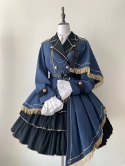 The Honored Knight Military Lolita Jacket, Blouse and Skirt Set (Ready in stock)