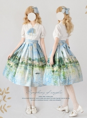 Forest Wardrobe -World of Oil Paintings- Lolita Skirt and Its Matching Blouse