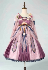 Classical Puppets -Bunny In Peony Garden- Qi Lolita OP Dress