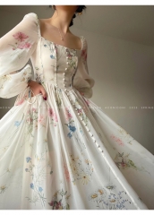 Aconiconi -The Raining Garden- Casual Lolita OP Dress
