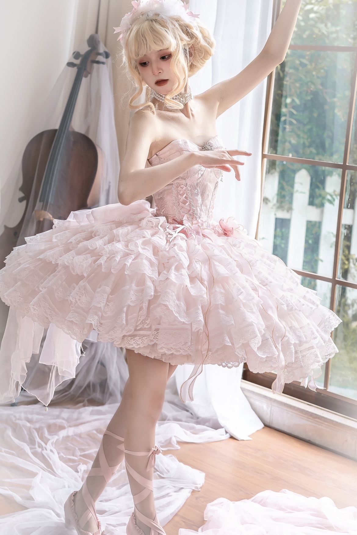 Graceful Ballet Dancing Lolita Jumper Dress