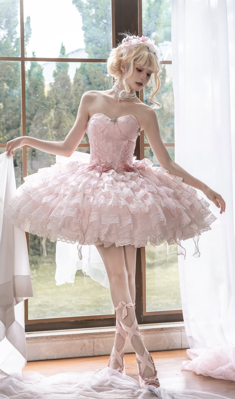 Graceful Ballet Dancing Lolita Jumper Dress