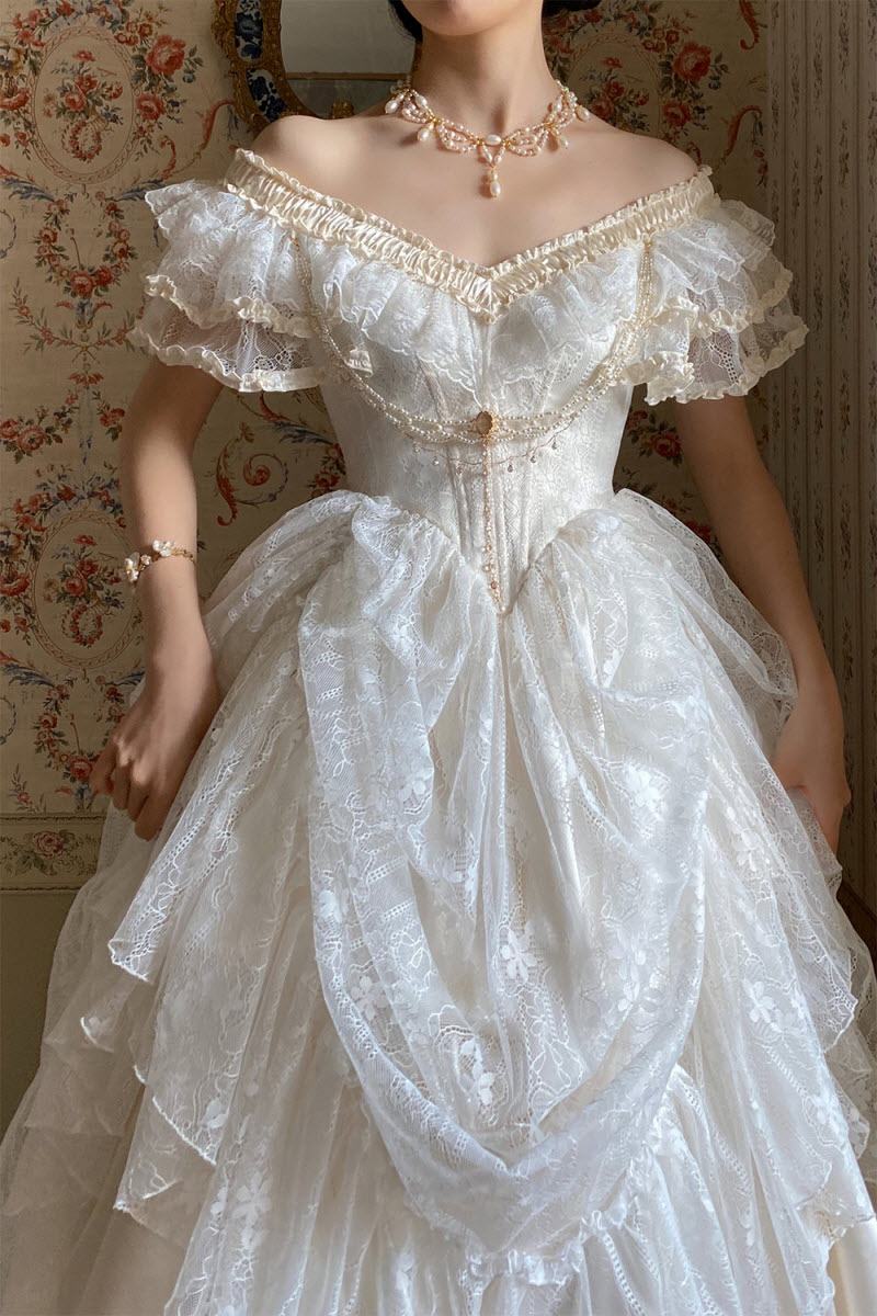 Vintage ruffle dress outlet