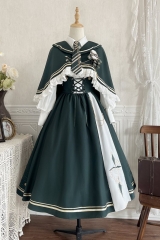 Travel Through Time and Space Lolita Cape, Blouse and Skirt Set