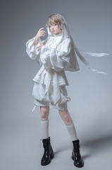 Princess Chronicles -The Intrepid Rabbit Under Moonlight- Ouji Lolita Cape, Blouse, Short Pants and Trousers