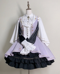(New Colors) The Rules of Falling Moon Military Lolita Jacket, Blouse and Skirt