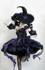 The Heart of the Witch Halloween Gothic Lolita  Jumper Dress, Witch Hat and Headband