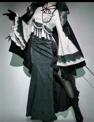 ROSERUINS -Snake Girl- New Chinese Style Qi Lolita Cheongsam Dress and Matching Cape