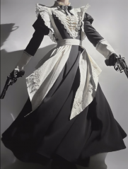 WithPuji -Letter From A Nun- Vintage Classic Lolita OP Dress Set