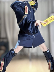 Cute Little Zombie Gothic Ouji Lolita Jacket, Shorts, Leg Covers and Headdress