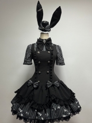 Umbra -Nocturne Lord- Gothic Lolita Set and Matching Hat